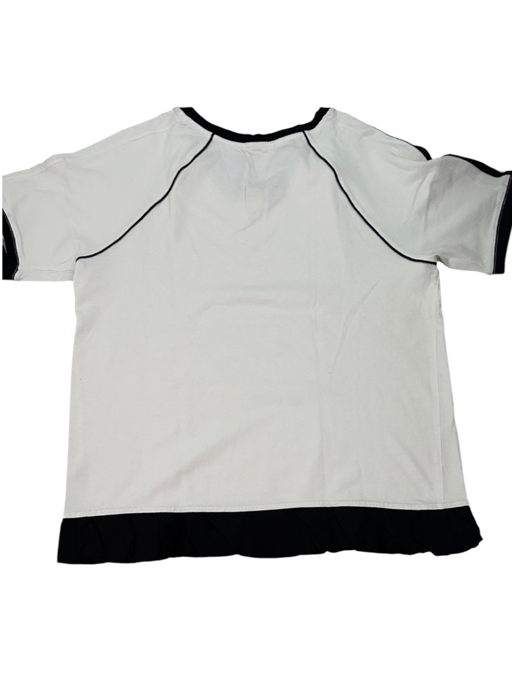 Free People Movement 🆕 Solid Tee Cotton NWOT Trim Details Oversized Small/Medium - Picture 11 of 12